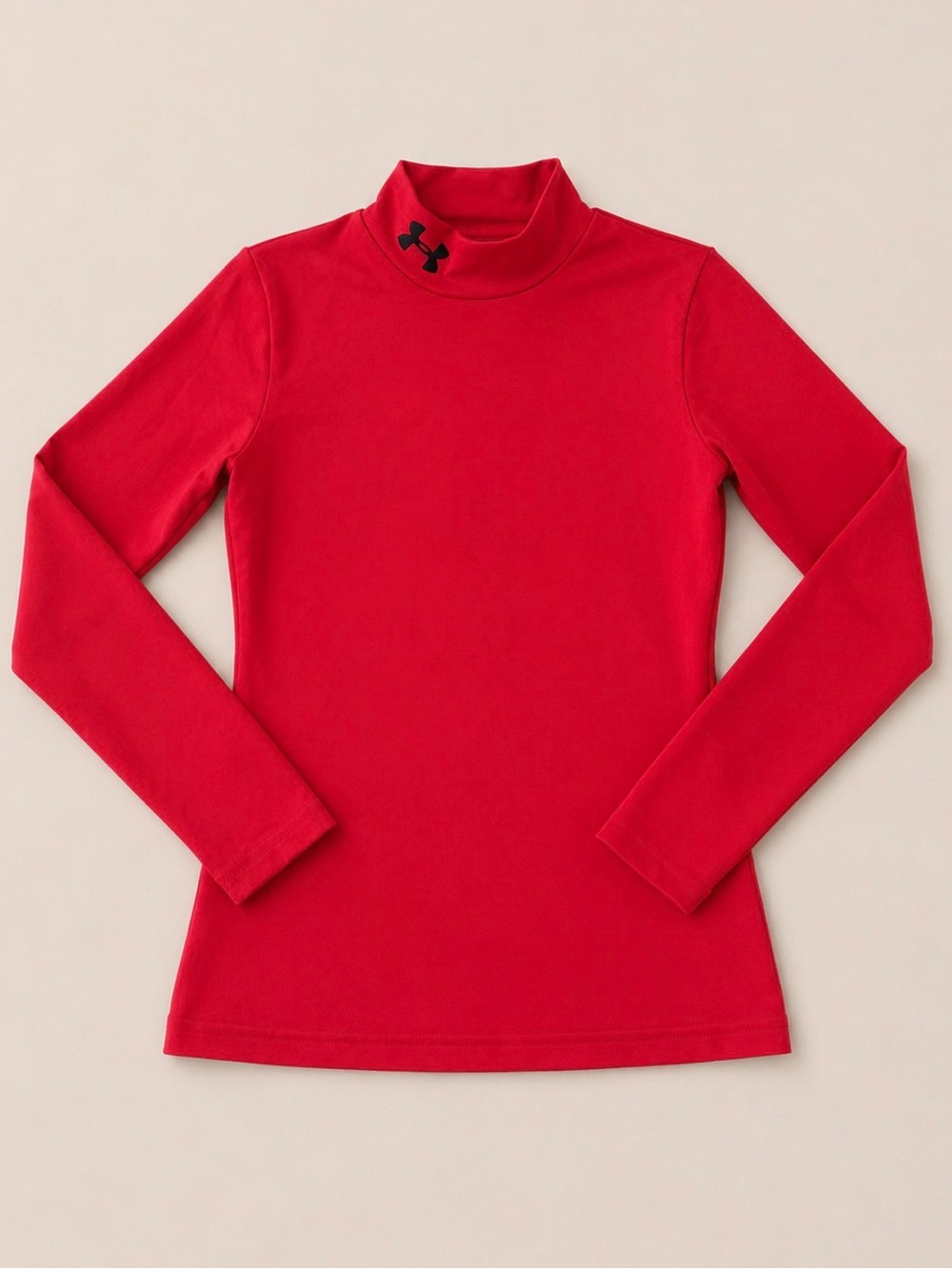 Under Armour Red ColdGear Fitted Long Sleeve Top